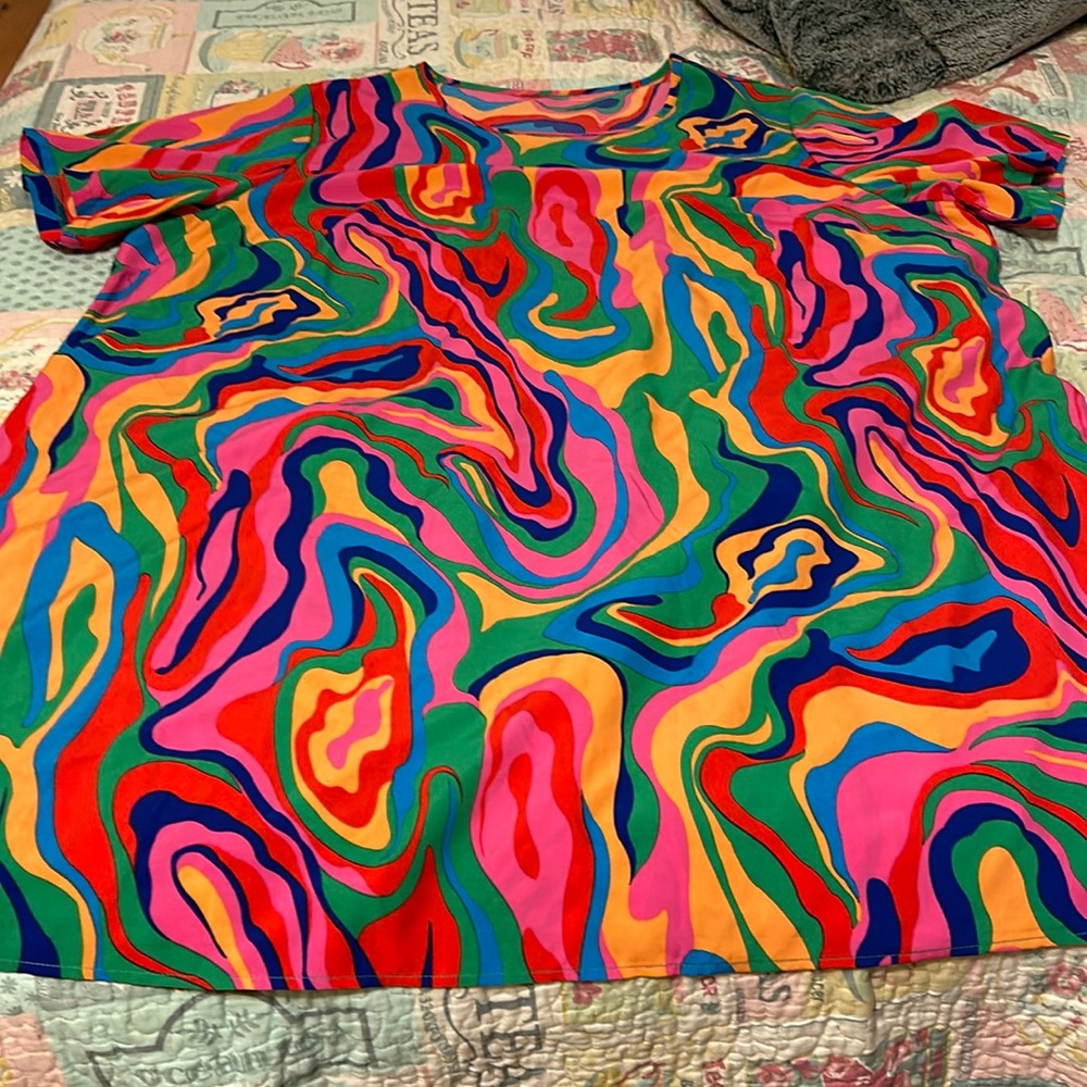 SHEIN colorful 5 XL full dress.